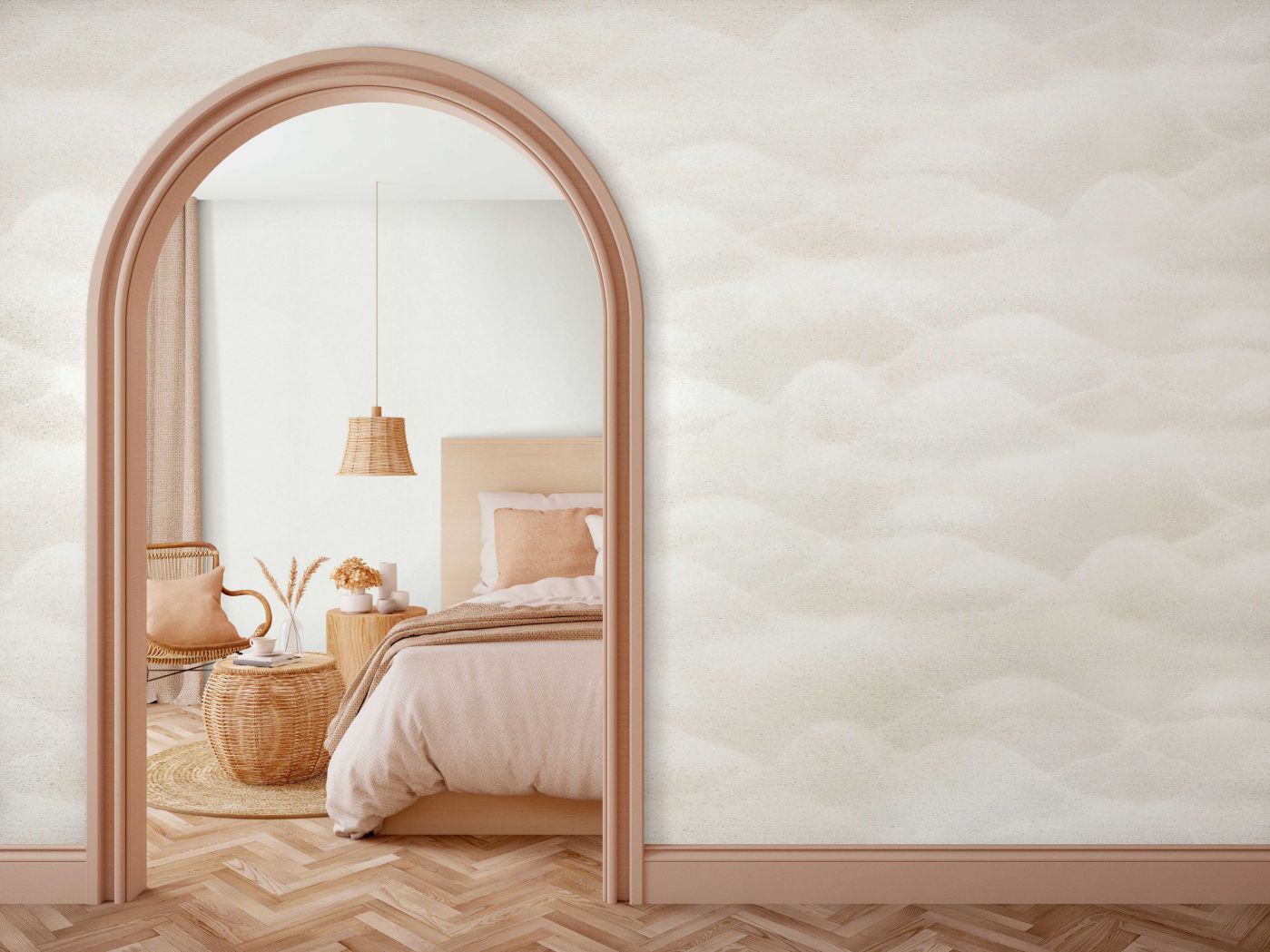  Marburg Vliestapete Beige Grau Hügel 34021 Habitat