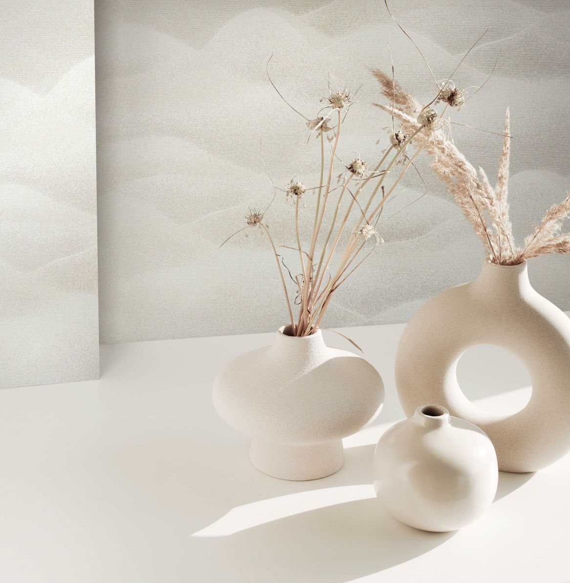  Marburg Vliestapete Beige Grau Hügel 34021 Habitat
