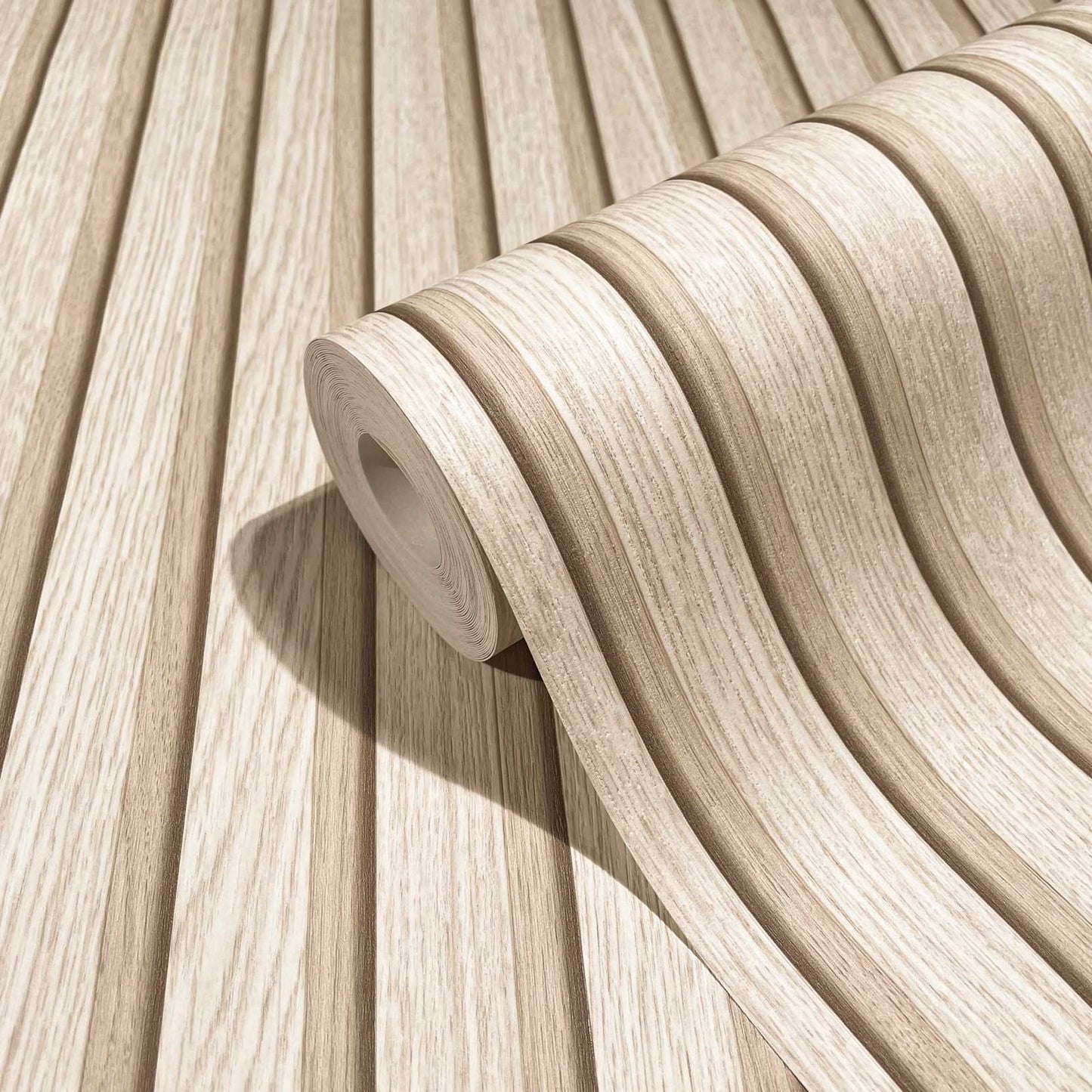  Marburg Vliestapete Paneele Holz Optik Beige Grau 33957