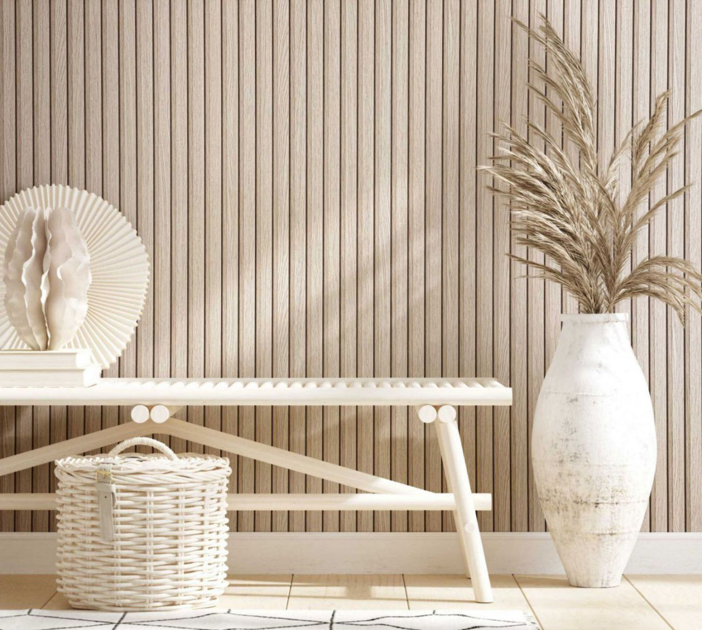  Marburg Vliestapete Paneele Holz Optik Beige Grau 33957