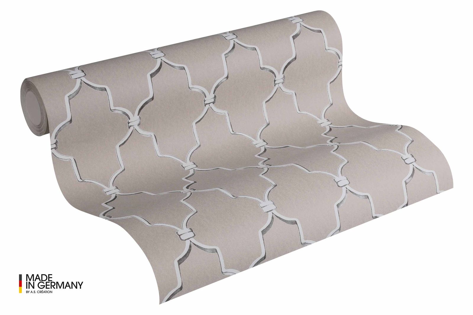 A.S. Creation Michalsky Tapete Vlies Grafisch Taupe Silber 36502-2