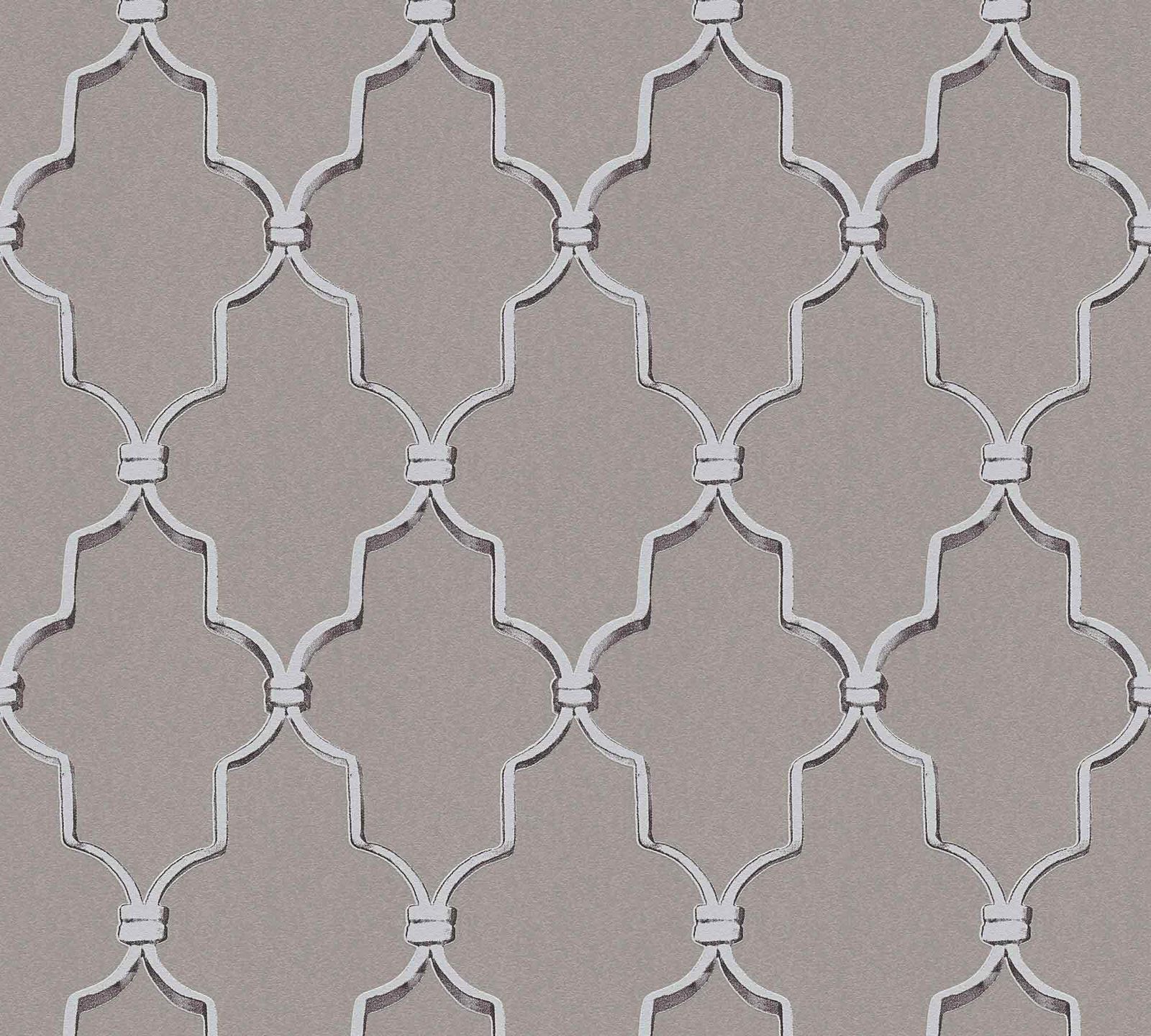 A.S. Creation Michalsky Tapete Vlies Grafisch Taupe Silber 36502-2