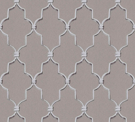 A.S. Creation Michalsky Tapete Vlies Grafisch Taupe Silber 36502-2