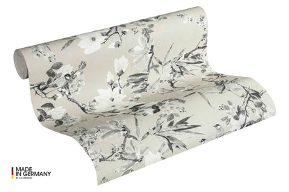 A.S. Creation Michalsky Tapete Vlies Blüten Floral Taupe Grau 36498-3