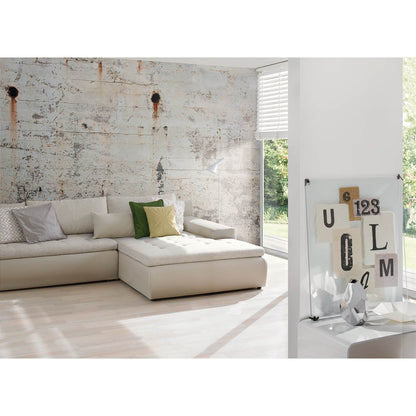 A.S. Creation Premium Fototapete Vlies Stein Beton-Wand Rost Grau