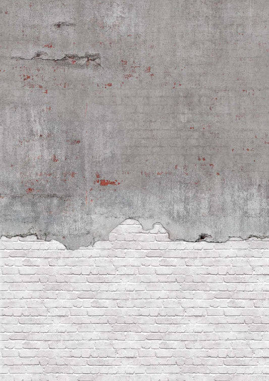  Rasch Fototapete Vlies 364279 Backstein Beton Weiß Grau