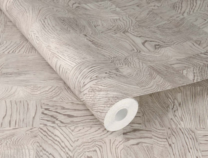  Vliestapete Rasch 751642 Holz Optik Geometrisch Hellgrau