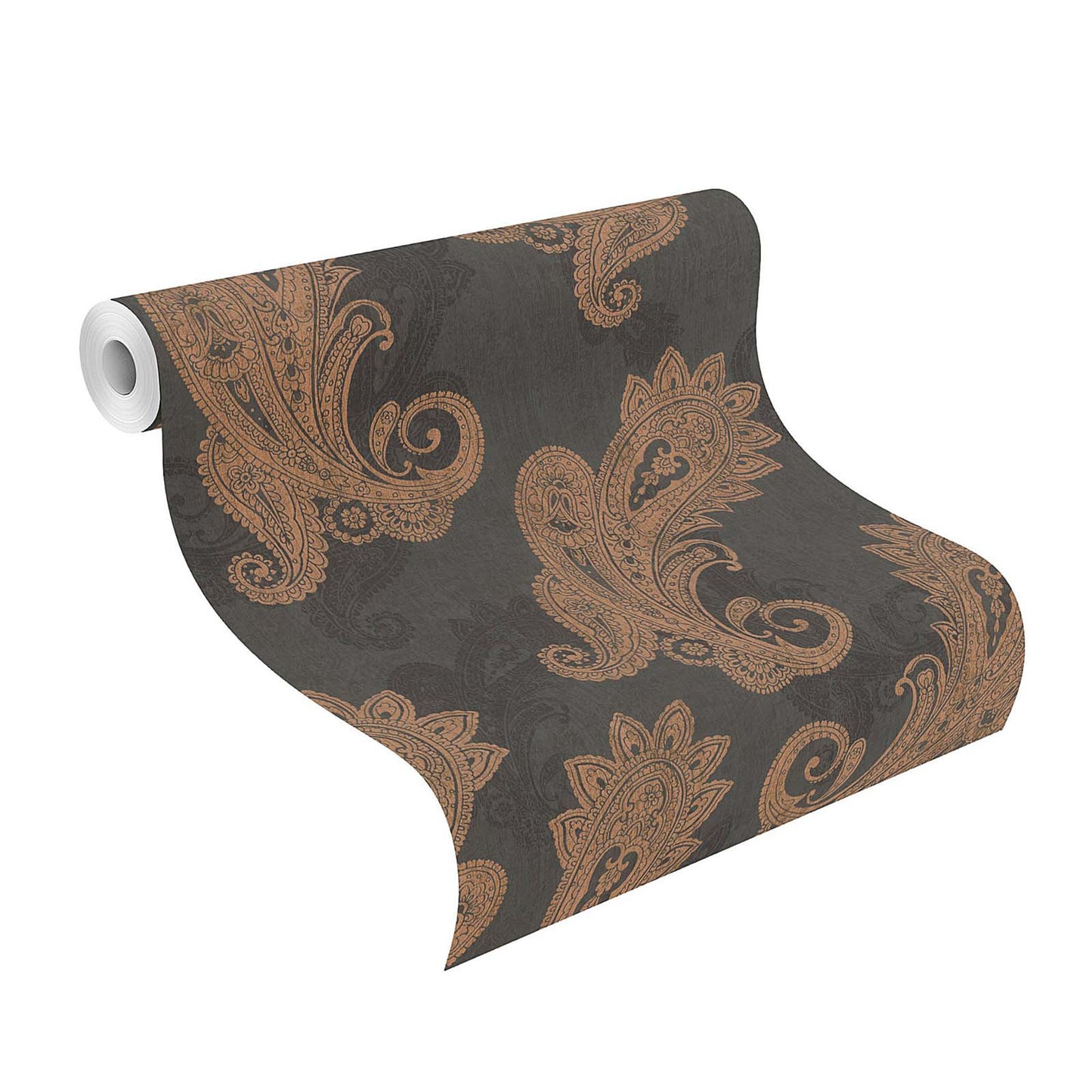  Vliestapete Rasch 746464 Ornamente Schwarz Gold Metallic