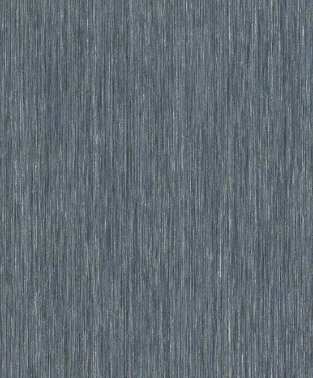 Vliestapete Rasch Blau Gold Einfarbig Linien 844436