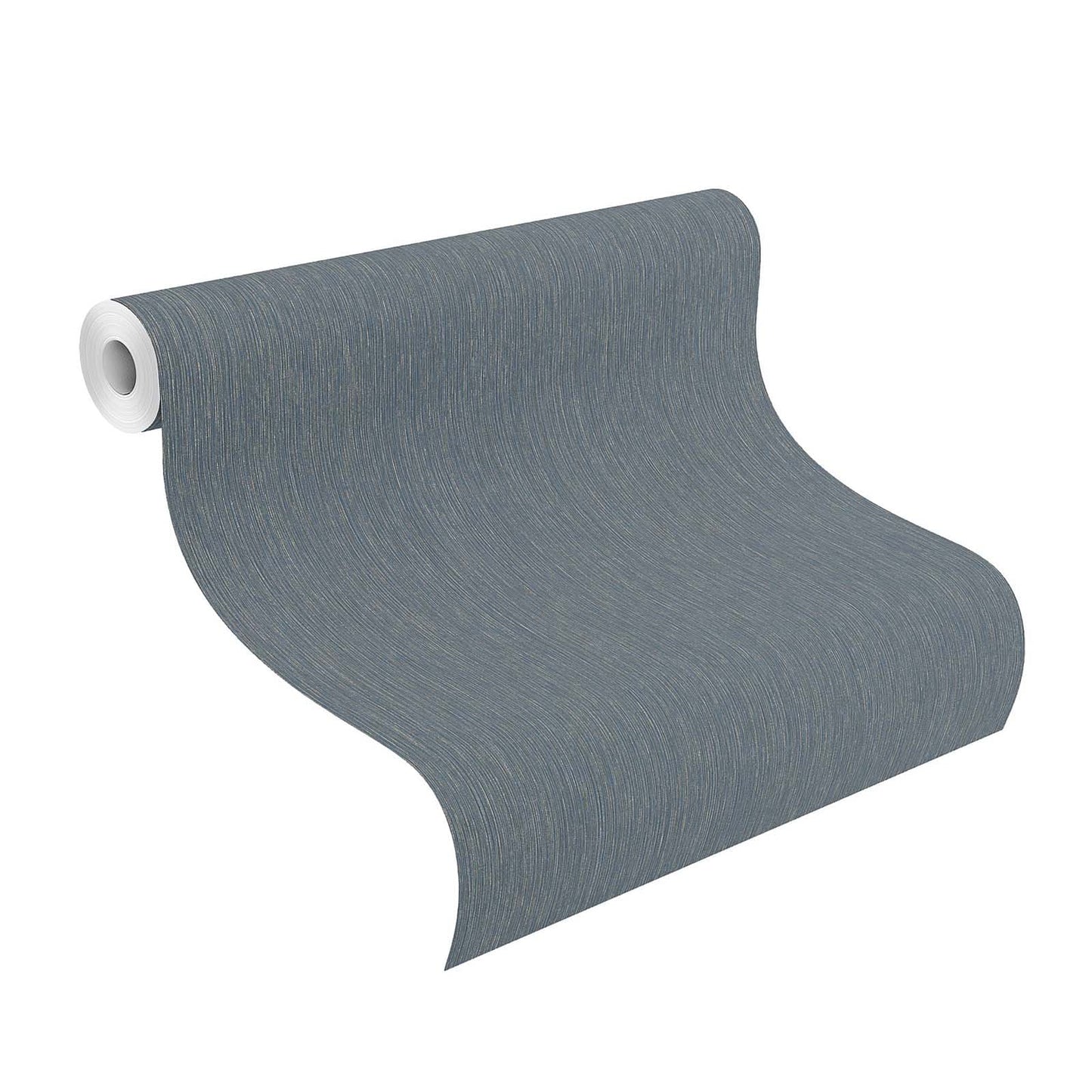  Vliestapete Rasch Blau Gold Einfarbig Linien 844436