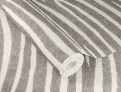  Vliestapete Rasch 751734 Felloptik Zebra Grau Weiß