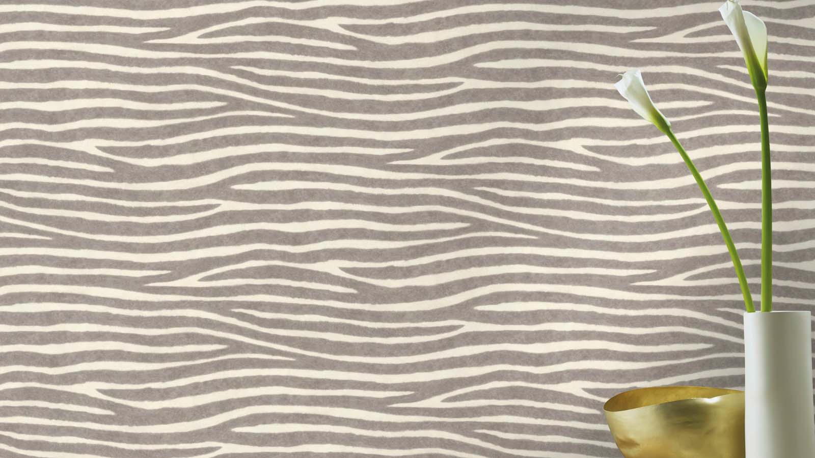  Vliestapete Rasch 751734 Felloptik Zebra Grau Weiß