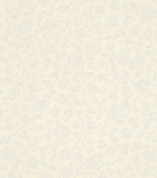  Satintapete Ranken Creme Glanz Rasch Trianon 532425