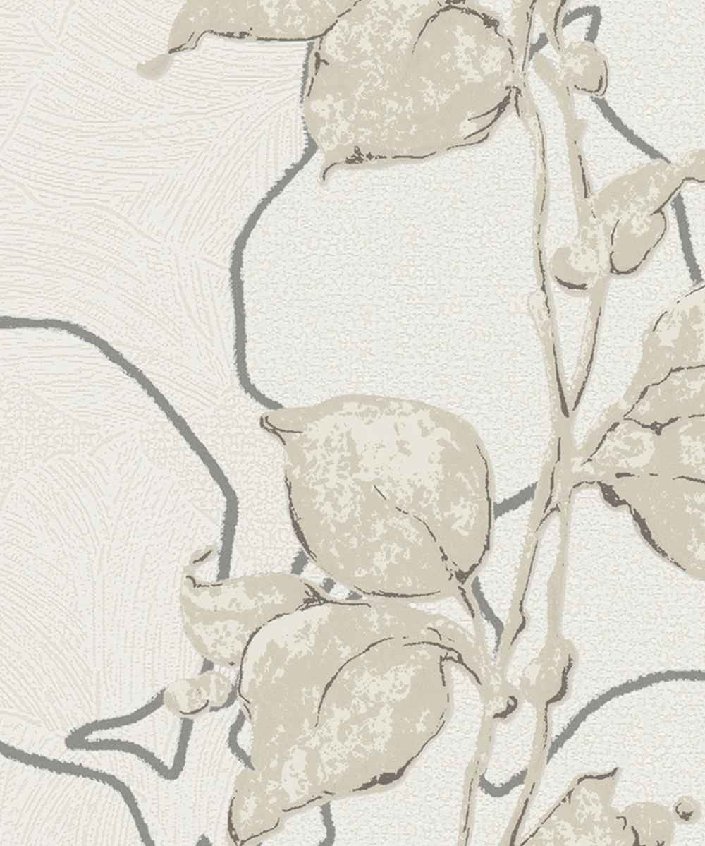  Tapete Vlies Floral Glanz-Effekt Creme Marburg 57942