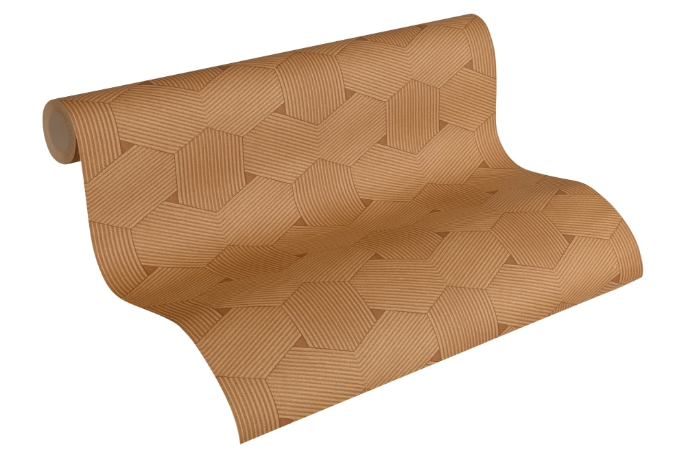  Vliestapete Waben-Optik Lutèce Braun 32659-6