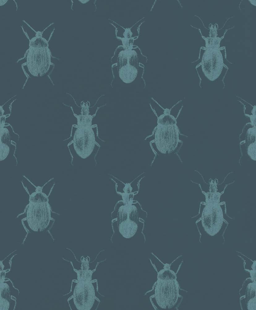  Tapete Insekten Tiere Dunkelblau Blau Rasch Textil 289533