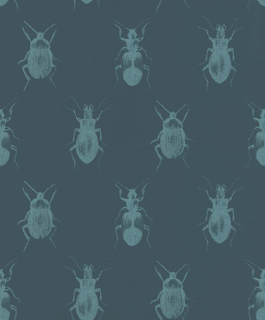  Tapete Insekten Tiere Dunkelblau Blau Rasch Textil 289533