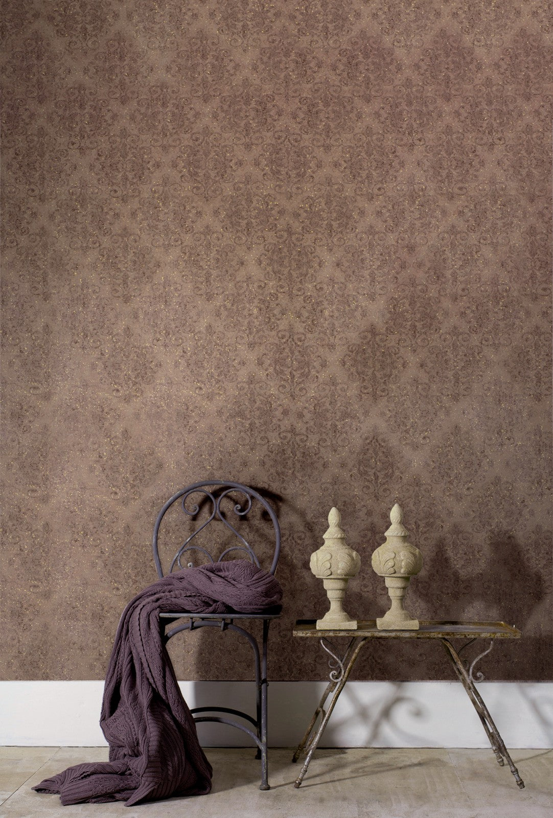 A.S. Creation Vliestapete Ornamente Glitzer AS Creation Braun Gold 31990-3