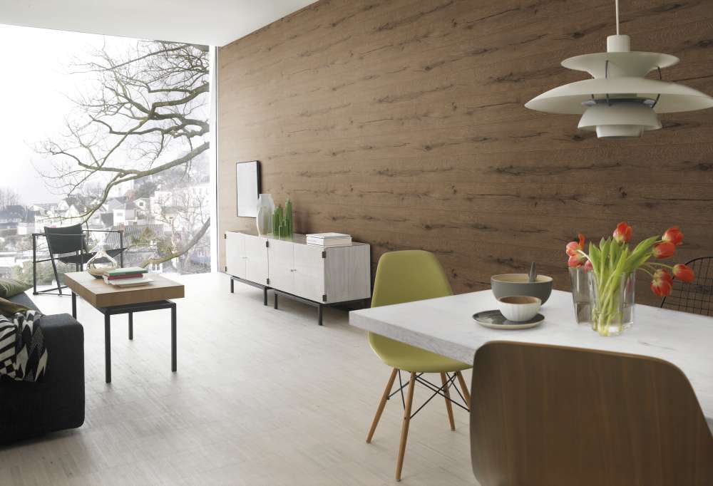  Tapete Vlies Holz-Optik Bretter Braun Rasch 514445
