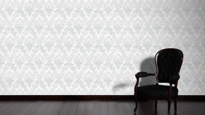  Tapete Textil Barock Weiß Silber Architects Paper 30659-1