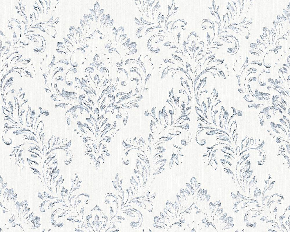  Tapete Textil Barock Weiß Silber Architects Paper 30659-1