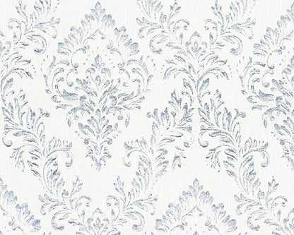  Tapete Textil Barock Weiß Silber Architects Paper 30659-1