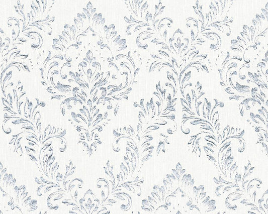 Tapete Textil Barock Weiß Silber Architects Paper 30659-1