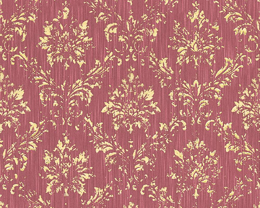  Tapete Textil Vintage Hellrot Gold Architects Paper 30662-6