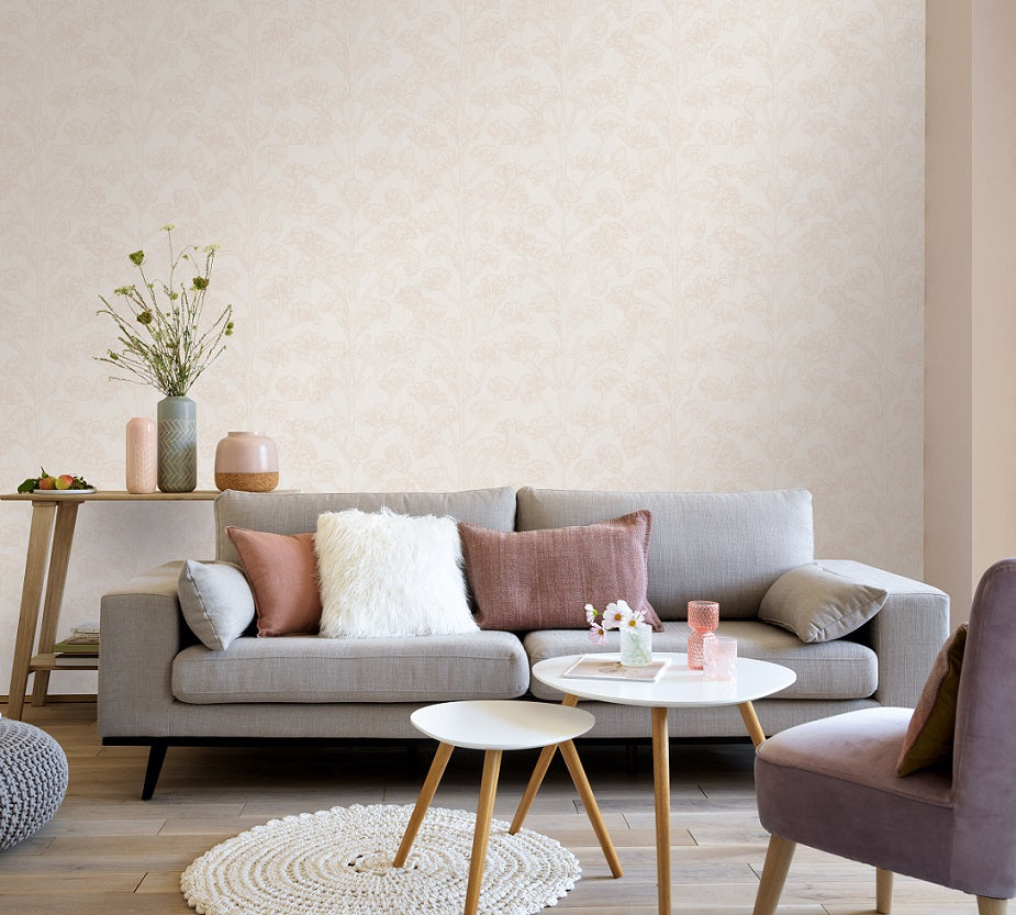  Tapete Vlies Floral Creme Beige Metallic 10029-02