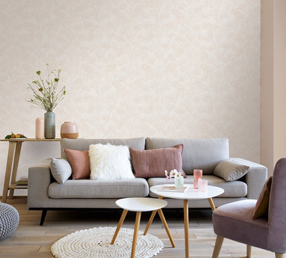  Tapete Vlies Floral Creme Beige Metallic 10029-02