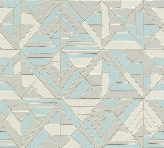 A.S. Creation Tapete Vlies Silber Grafische Muster 37481-3 | 374813