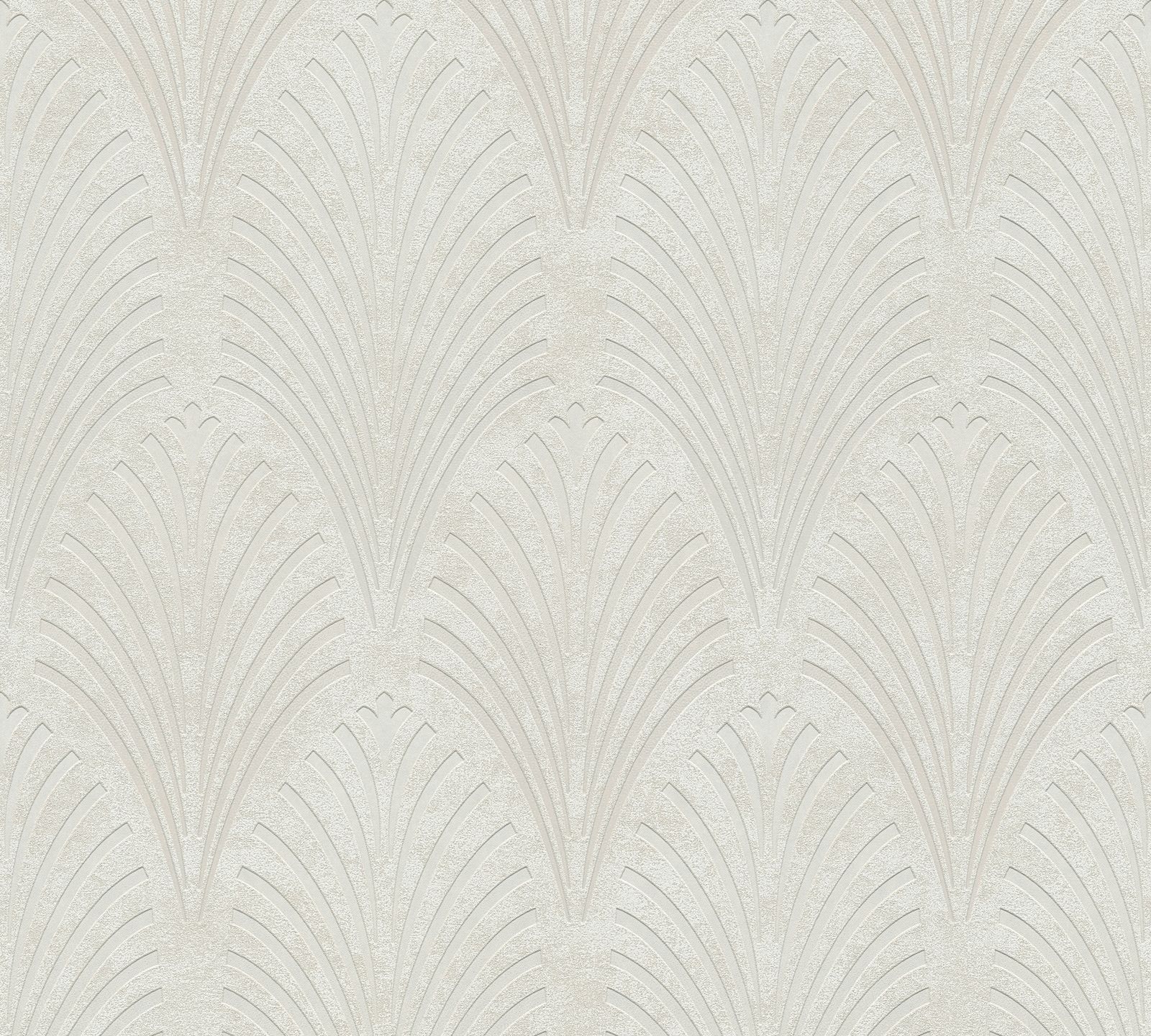 A.S. Creation Tapete Vlies Grauweiß Muster Art Deco 37482-1 | 374821