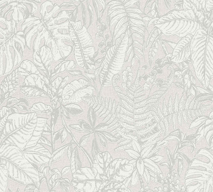 A.S. Creation Tapete Vlies 37520-1 Dschungel Grau Weiß