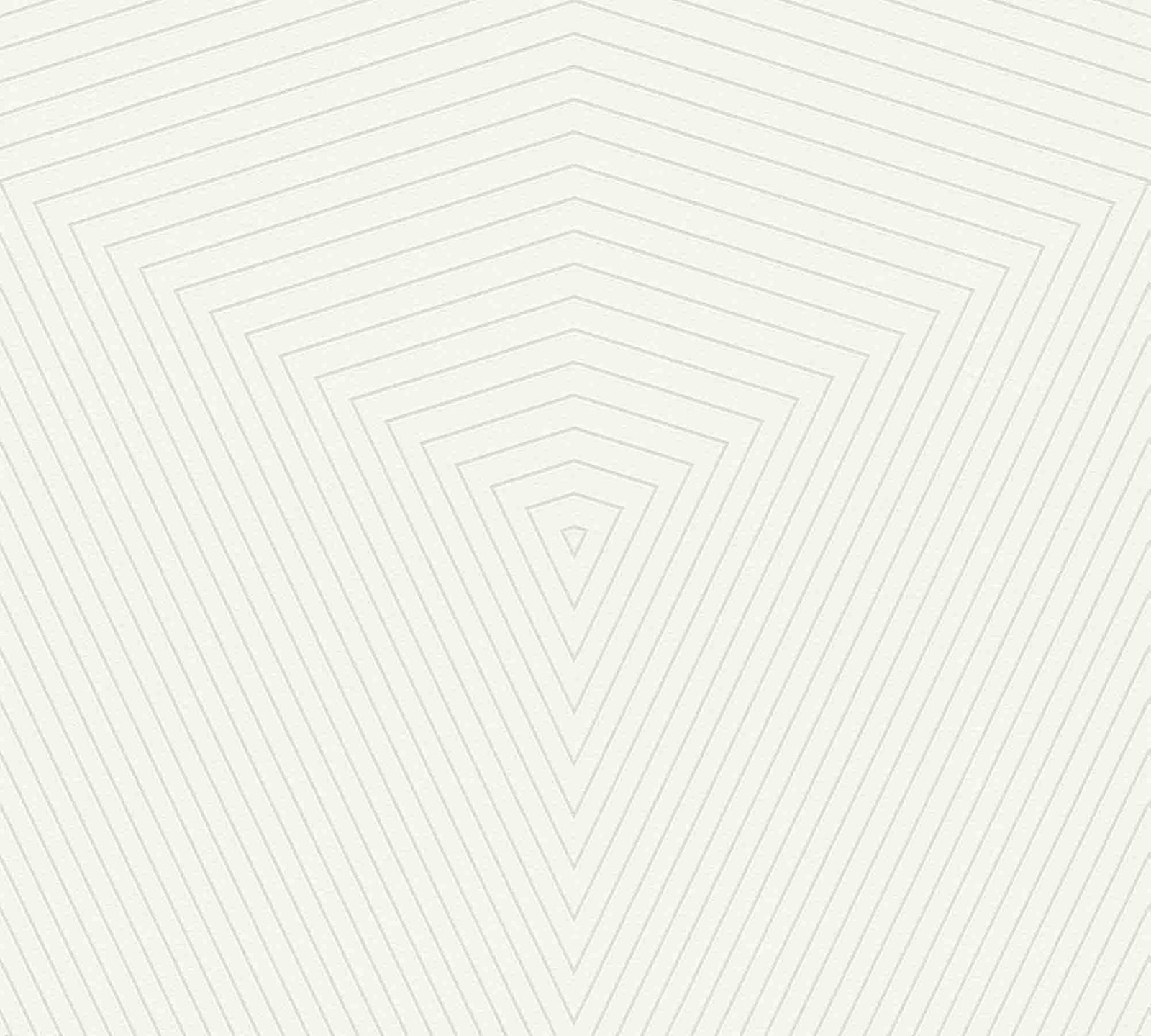 A.S. Creation Tapete Vlies 37522-1 Geometrisch Weiß Grau-silber