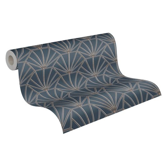 A.S. Creation Tapete Vlies 37528-3 Ornamente Blau Weiß Gold Schwarz