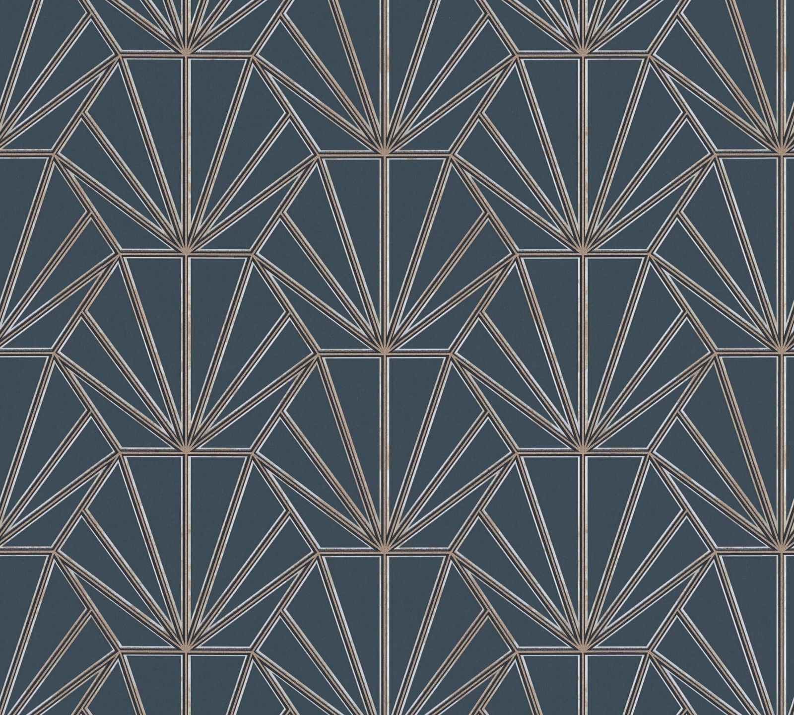 A.S. Creation Tapete Vlies 37528-3 Ornamente Blau Weiß Gold Schwarz