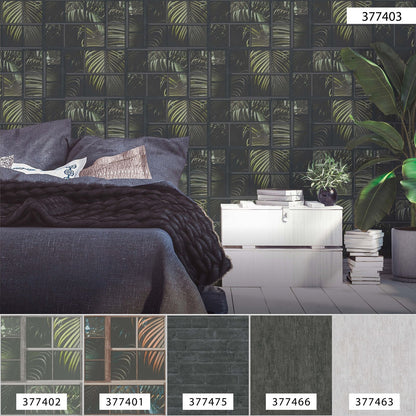 A.S. Creation Tapete Vlies 37740-3 Gitter Floral Schwarz Grün