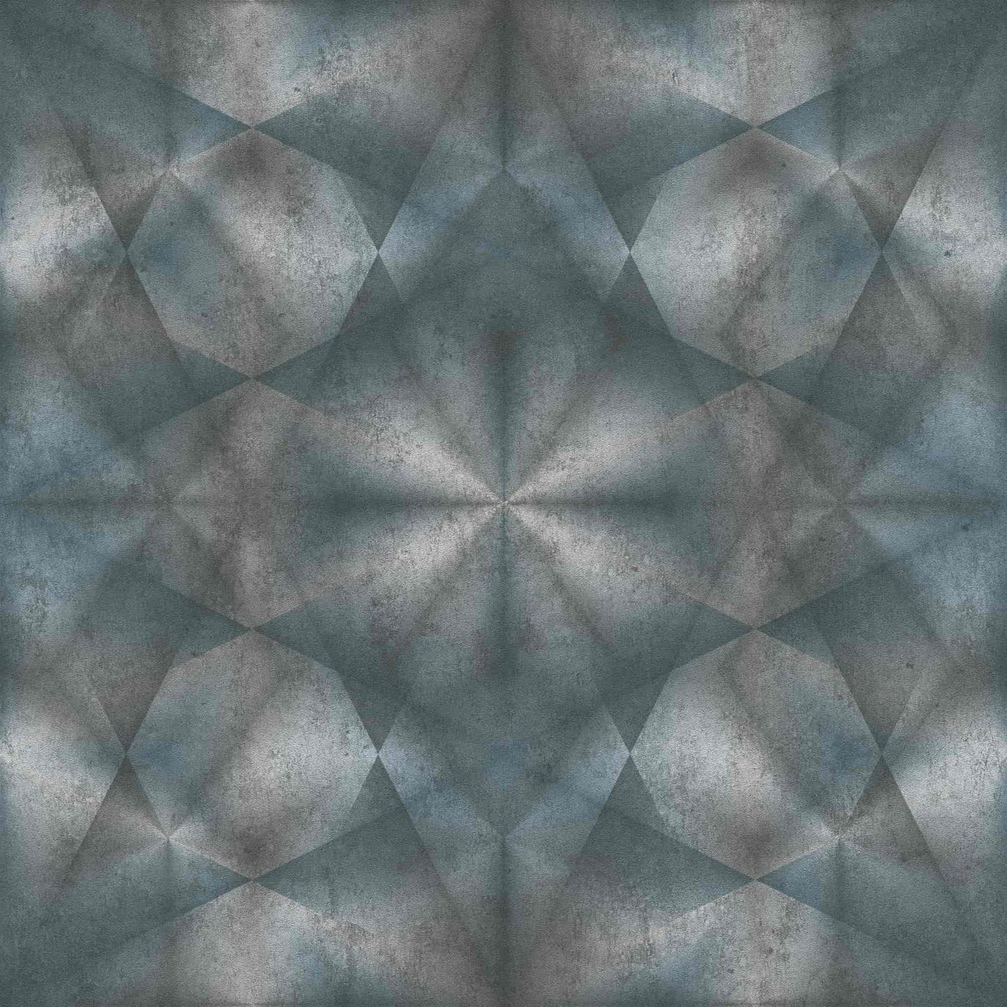 A.S. Creation Tapete Vlies 3D Dreiecke Blau Grau Silber 38692-4
