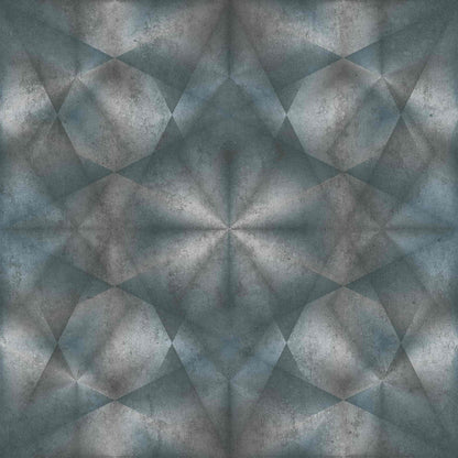 A.S. Creation Tapete Vlies 3D Dreiecke Blau Grau Silber 38692-4