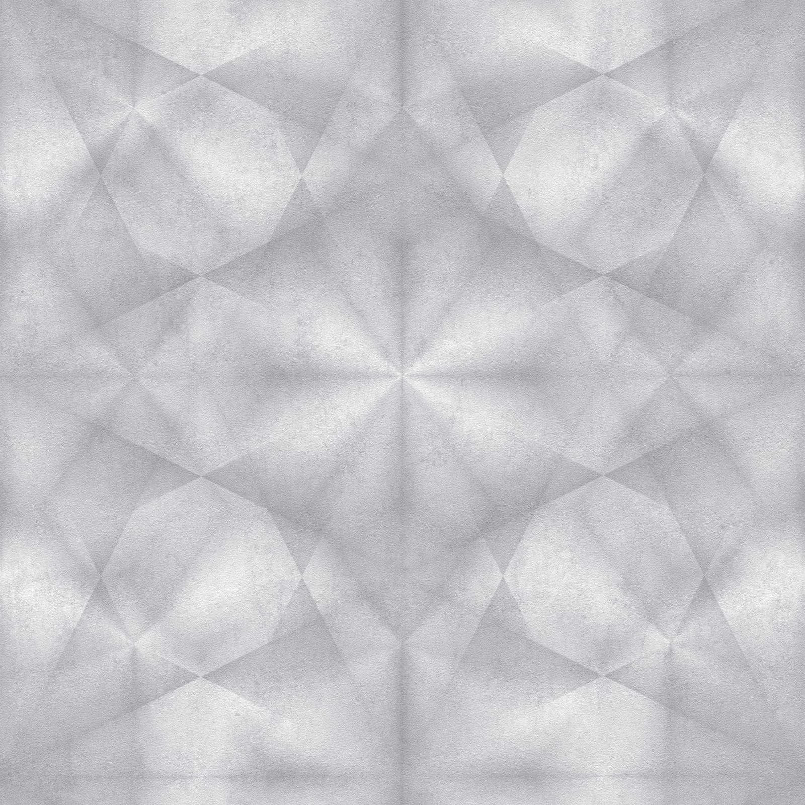 A.S. Creation Tapete Vlies 3D Dreiecke Hellgrau 38692-2