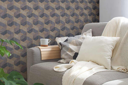  Tapete Vlies 3D-Effekt Grafisch Beige Gold 38202-2