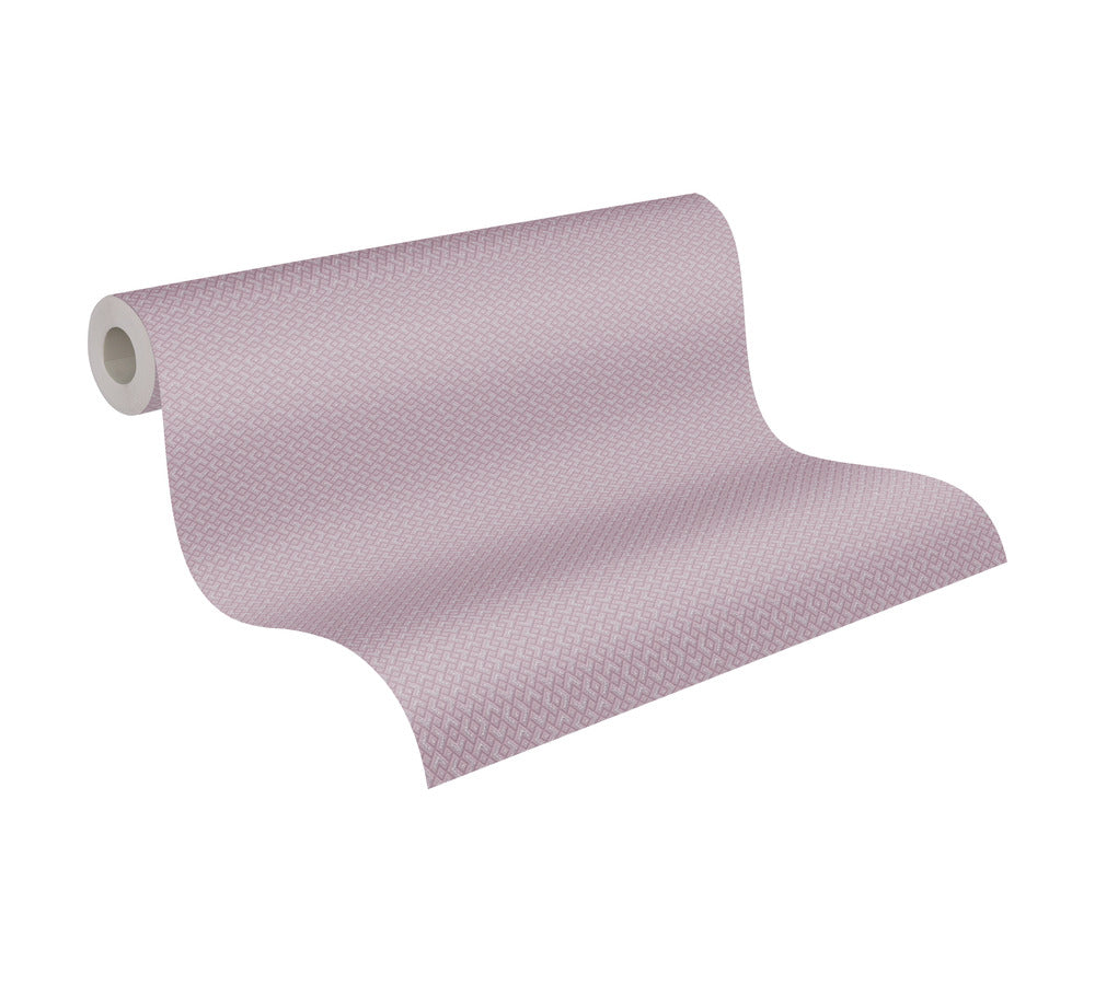 A.S. Creation Tapete Vlies 3D Grafik Gitter Violett Glitzer 37759-4