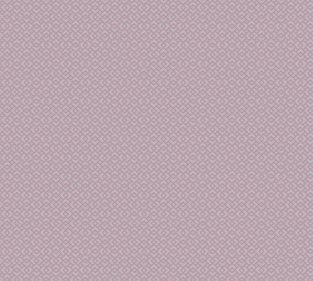 A.S. Creation Tapete Vlies 3D Grafik Gitter Violett Glitzer 37759-4