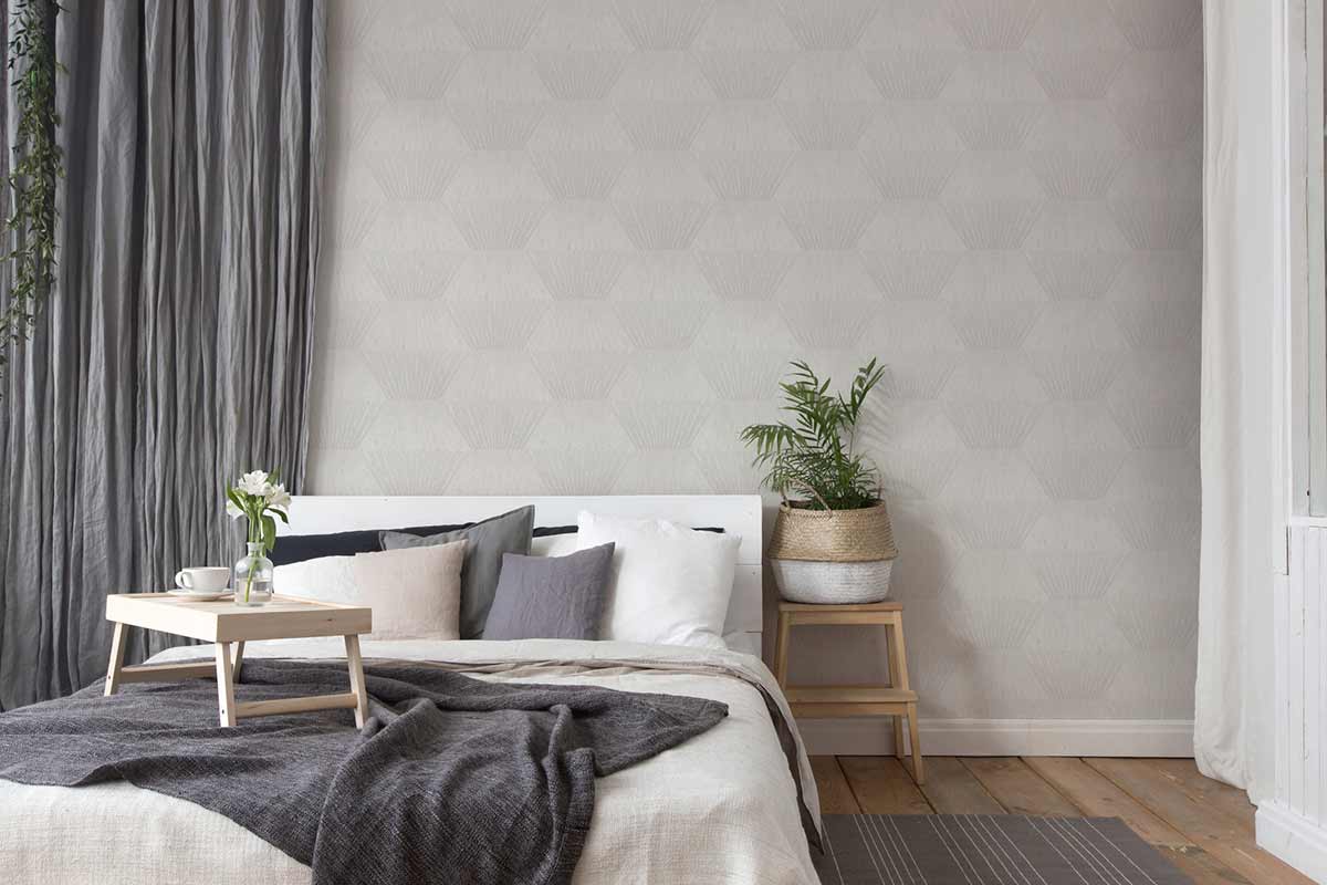  Tapete Vlies 3D Grafisch Beige Grau Glanz 38204-5