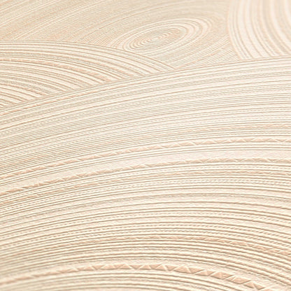 A.S. Creation Tapete Vlies 3D Wellen Beige Silber 38696-3