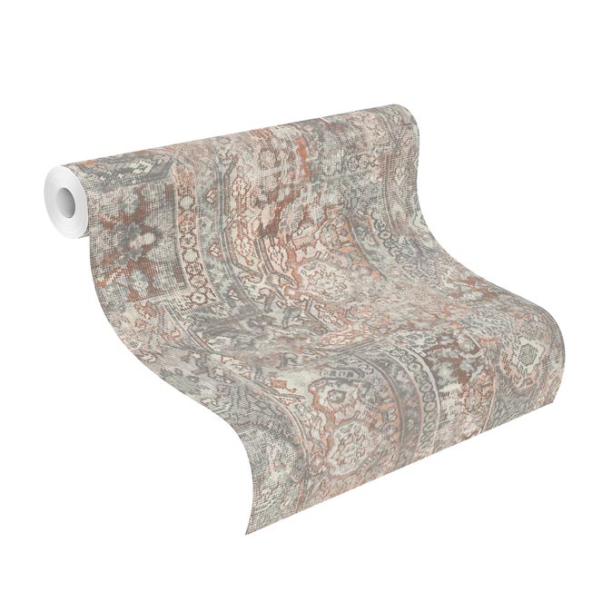 Barbara Home Vliestapete Musterteppich Braun Bunt 536522