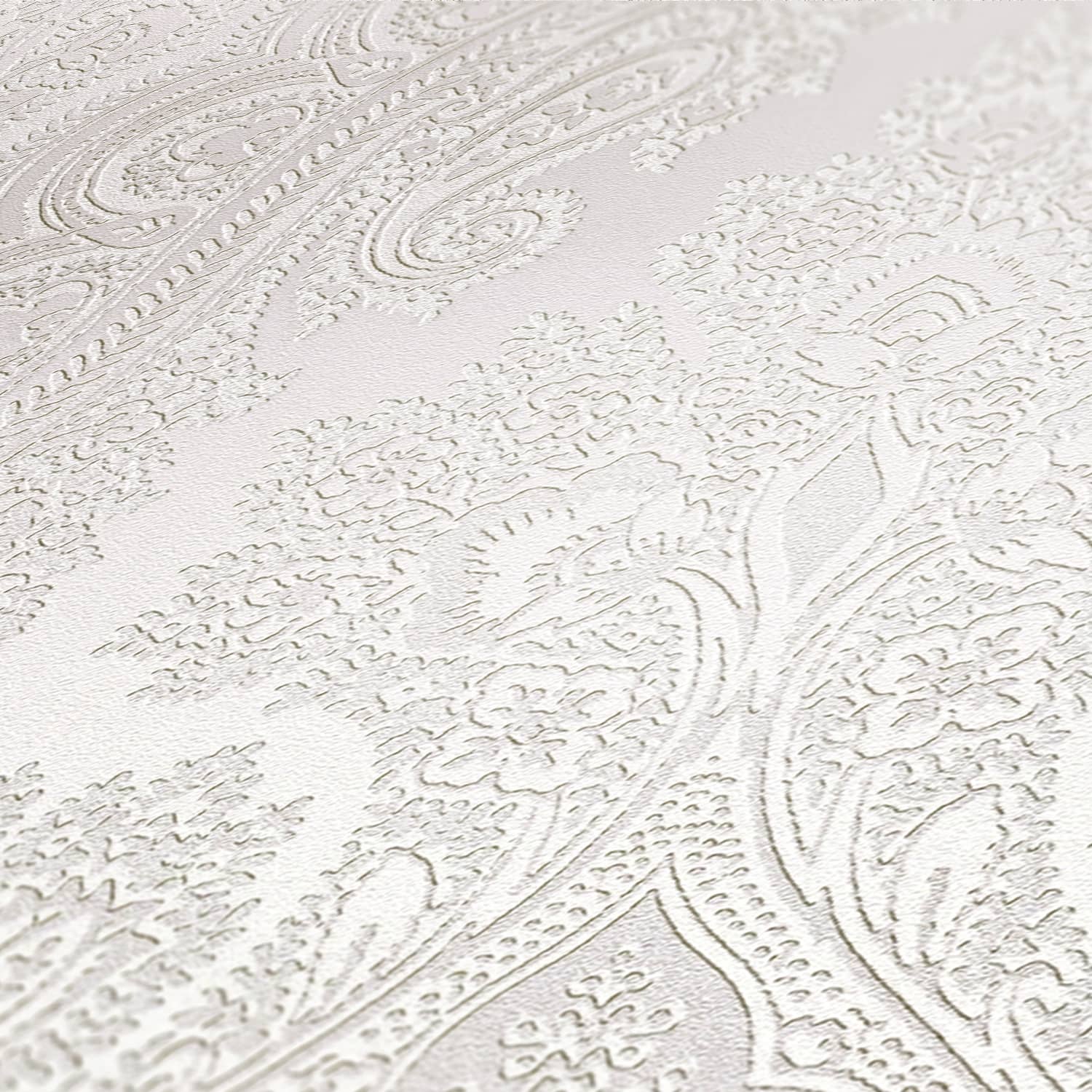 A.S. Creation Tapete Vlies Barock-Design Grau Silber 38708-4