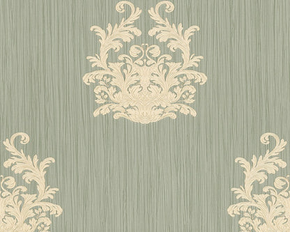  Tapete Vlies Architects Paper Barock Graugrün Glanz 95861-2