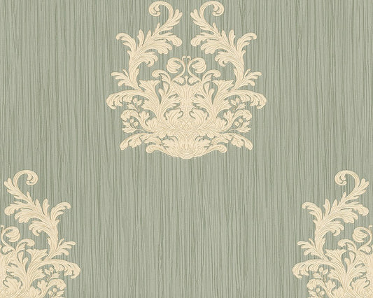  Tapete Vlies Architects Paper Barock Graugrün Glanz 95861-2