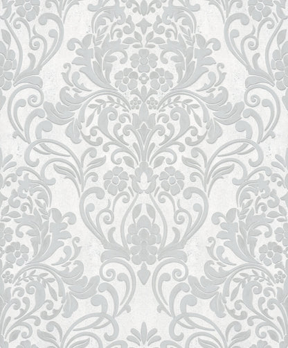  Tapete Vlies Barock Metallic Grau Silber 32602